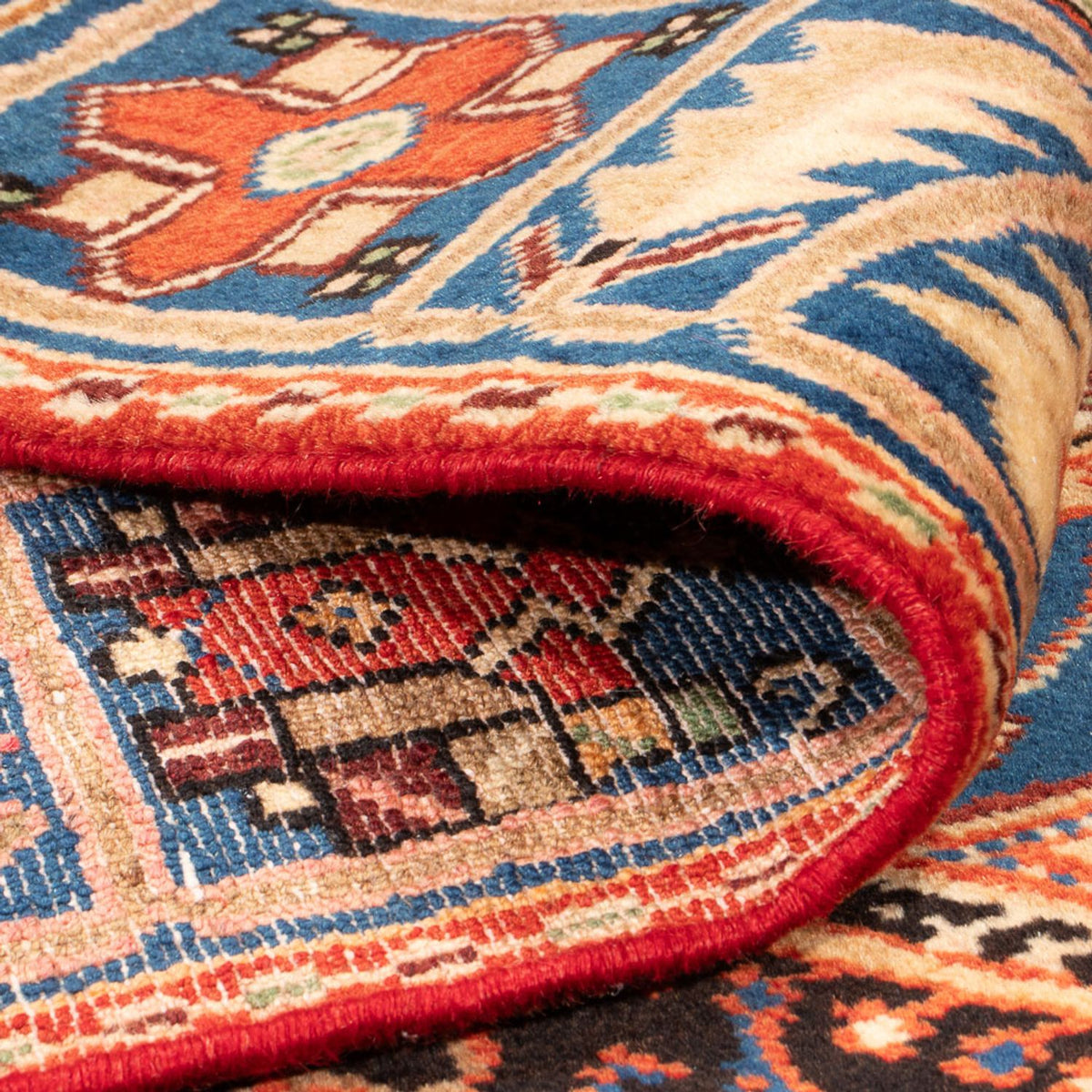 Tapis persan - Nomadic - 198 x 151 cm - bleu