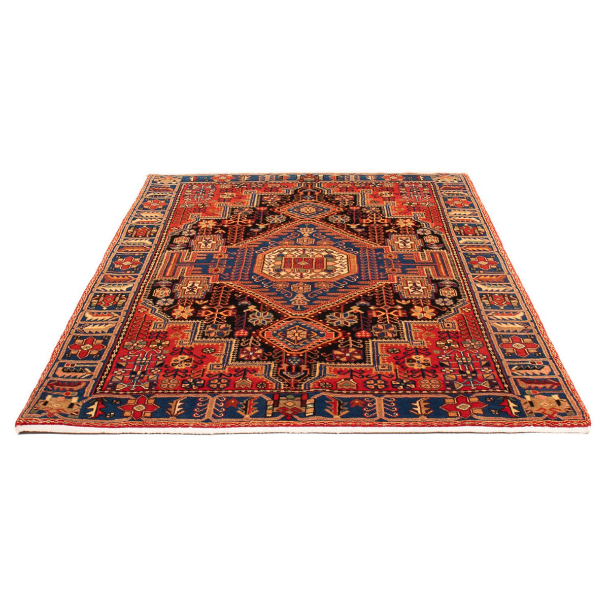 Tapis persan - Nomadic - 198 x 151 cm - bleu