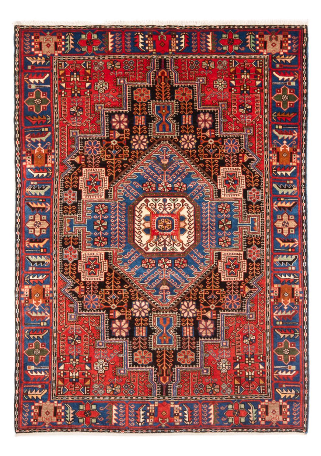 Tapis persan - Nomadic - 201 x 150 cm - bleu