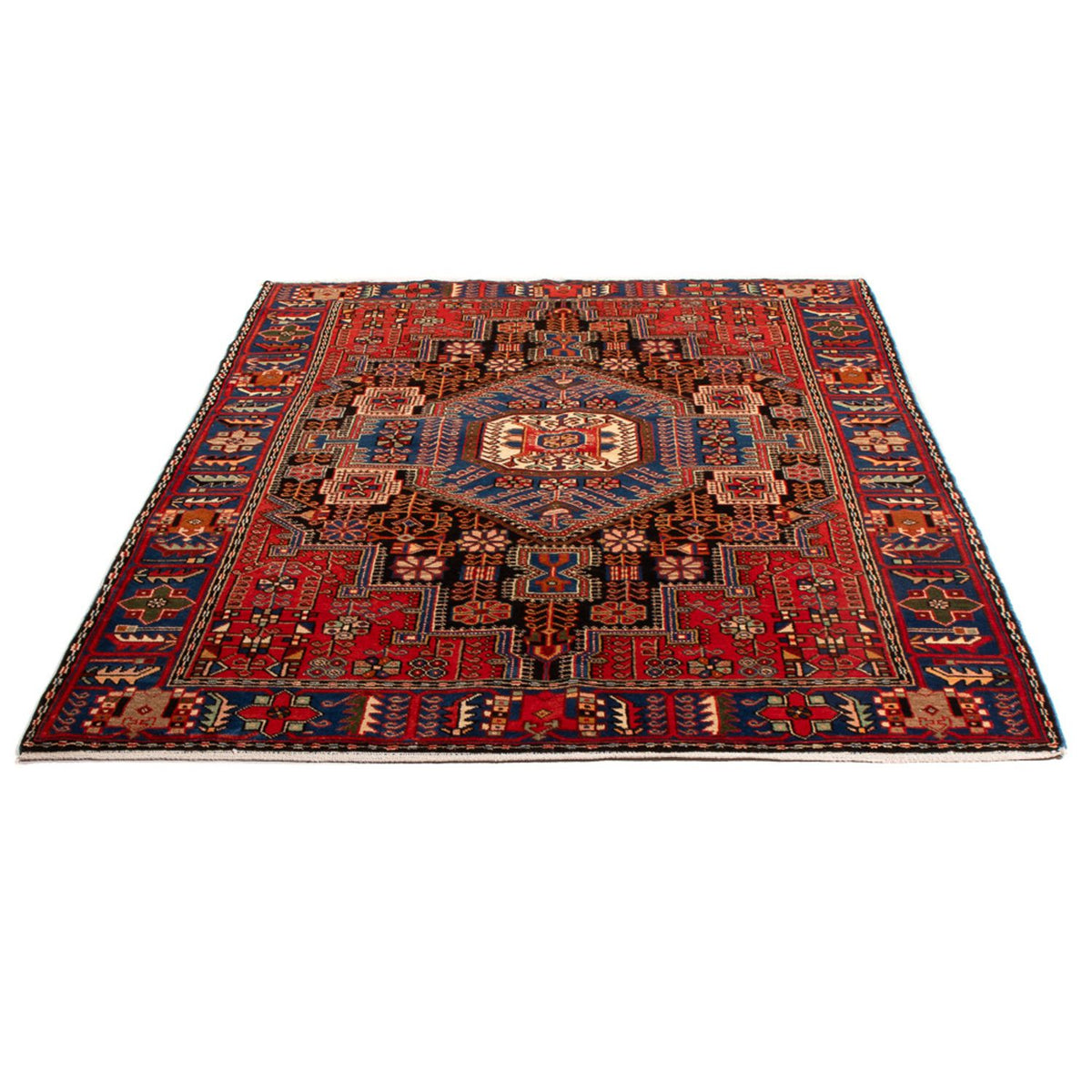 Tapis persan - Nomadic - 201 x 150 cm - bleu