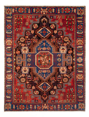 Tapis persan - Nomadic - 187 x 136 cm - rouge bordeaux