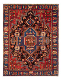 Tapis persan - Nomadic - 187 x 136 cm - rouge bordeaux