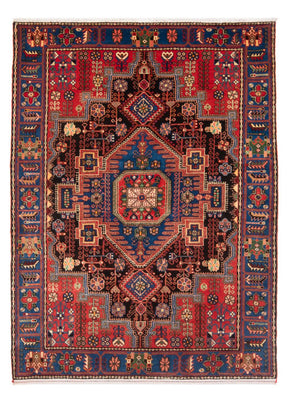 Tapis persan - Nomadic - 202 x 148 cm - rouge bordeaux