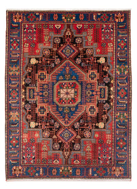Tapis persan - Nomadic - 202 x 148 cm - rouge bordeaux