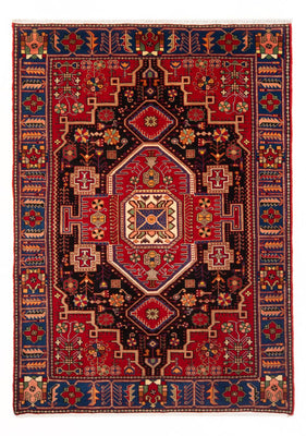 Tapis persan - Nomadic - 200 x 147 cm - rouge bordeaux