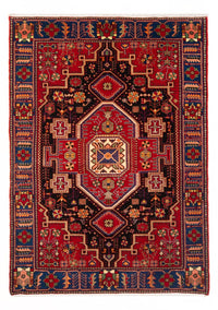 Tapis persan - Nomadic - 200 x 147 cm - rouge bordeaux
