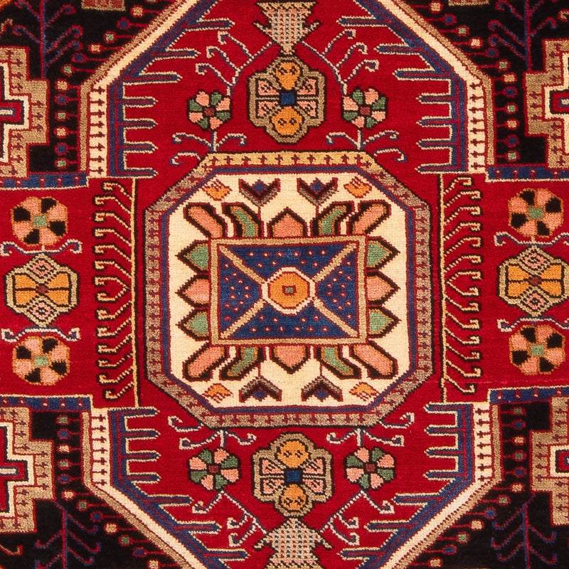 Tapis persan - Nomadic - 200 x 147 cm - rouge bordeaux