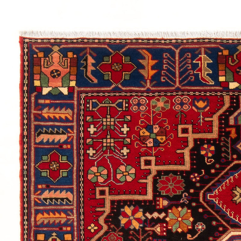 Tapis persan - Nomadic - 200 x 147 cm - rouge bordeaux