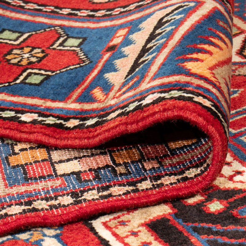 Tapis persan - Nomadic - 200 x 147 cm - rouge bordeaux