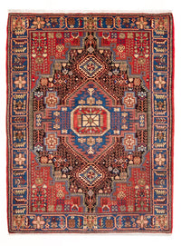 Tapis persan - Nomadic - 206 x 146 cm - rouge bordeaux