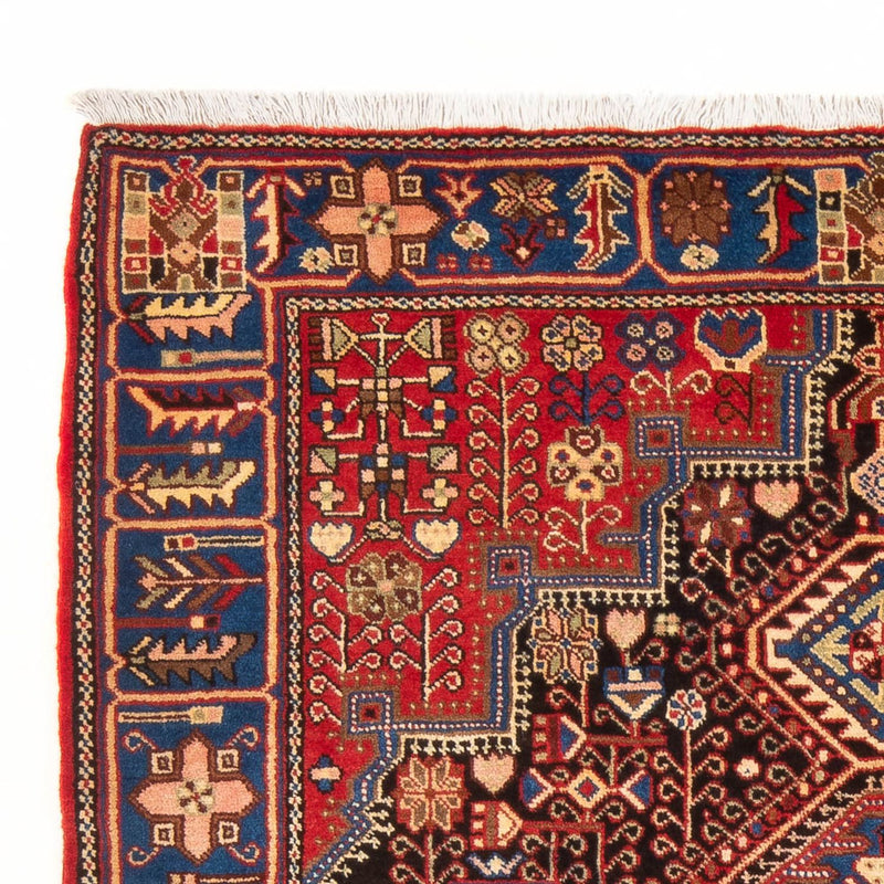 Tapis persan - Nomadic - 206 x 146 cm - rouge bordeaux