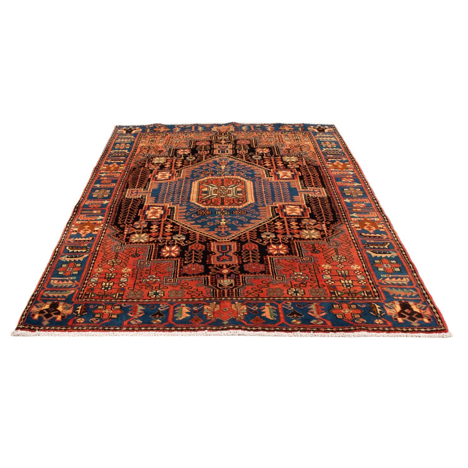 Tapis persan - Nomadic - 204 x 150 cm - bleu