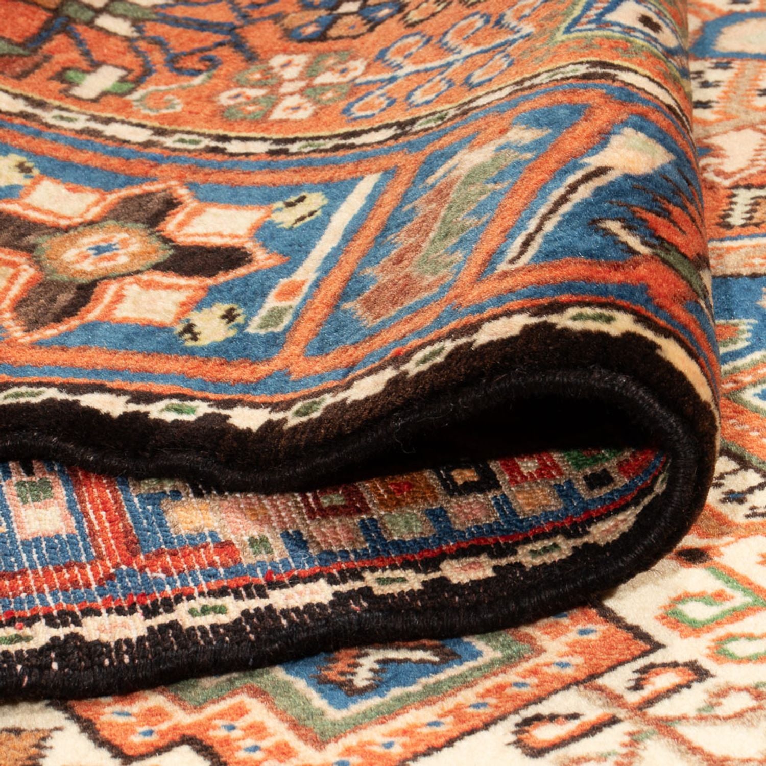 Tapis persan - Nomadic - 198 x 147 cm - beige clair