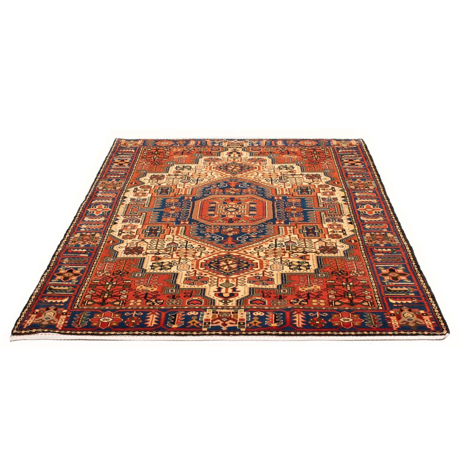 Tapis persan - Nomadic - 198 x 147 cm - beige clair