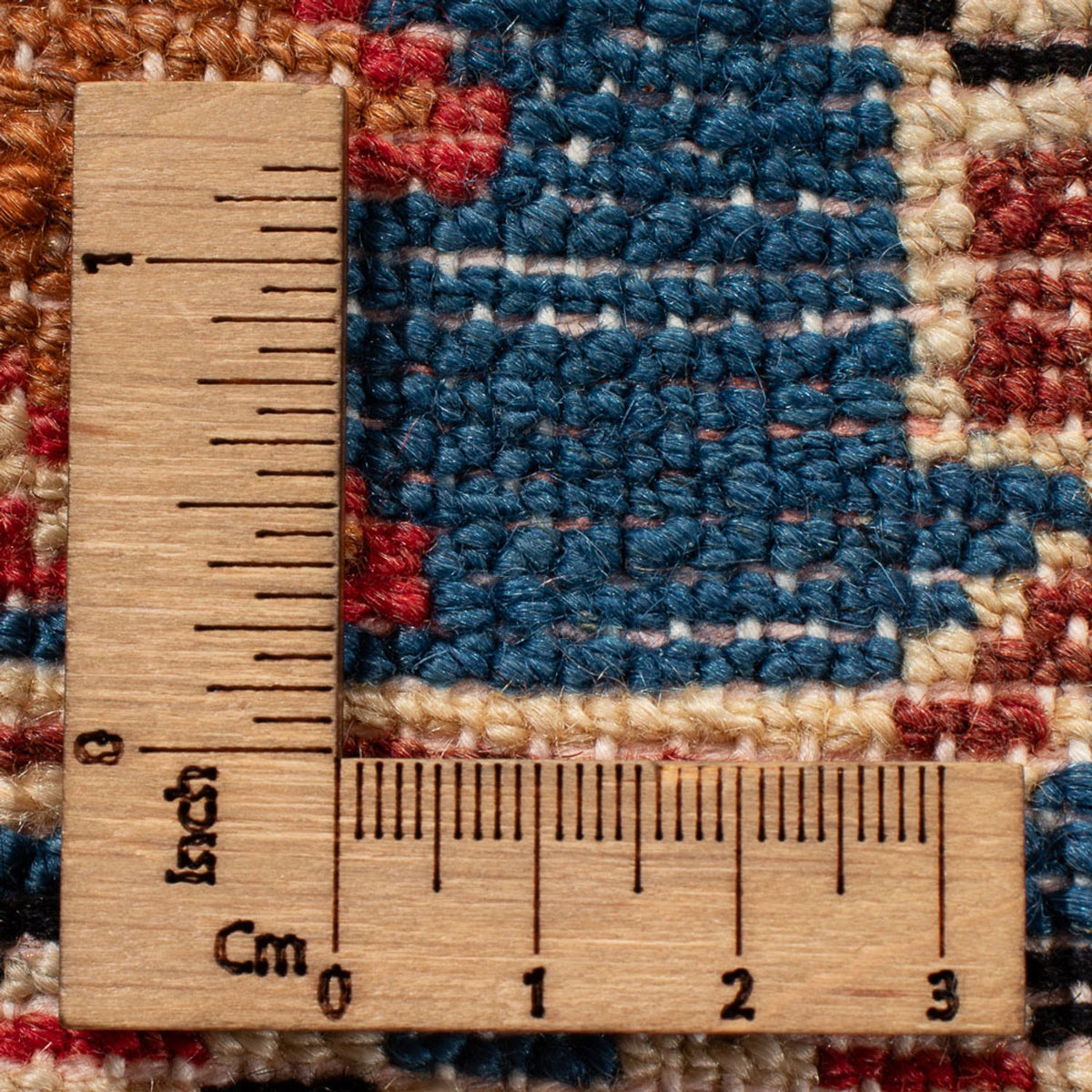 Tapis persan - Nomadic - 188 x 156 cm - bleu foncé