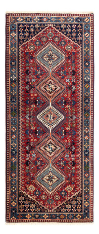 Tapis de couloir Tapis persan - Nomadic - 218 x 76 cm - rouge foncé
