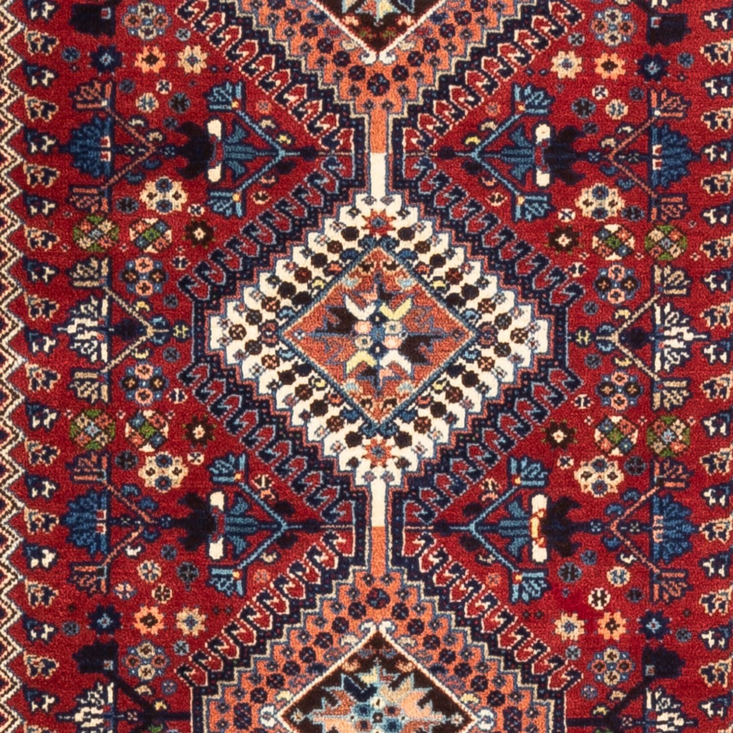 Tapis de couloir Tapis persan - Nomadic - 218 x 76 cm - rouge foncé