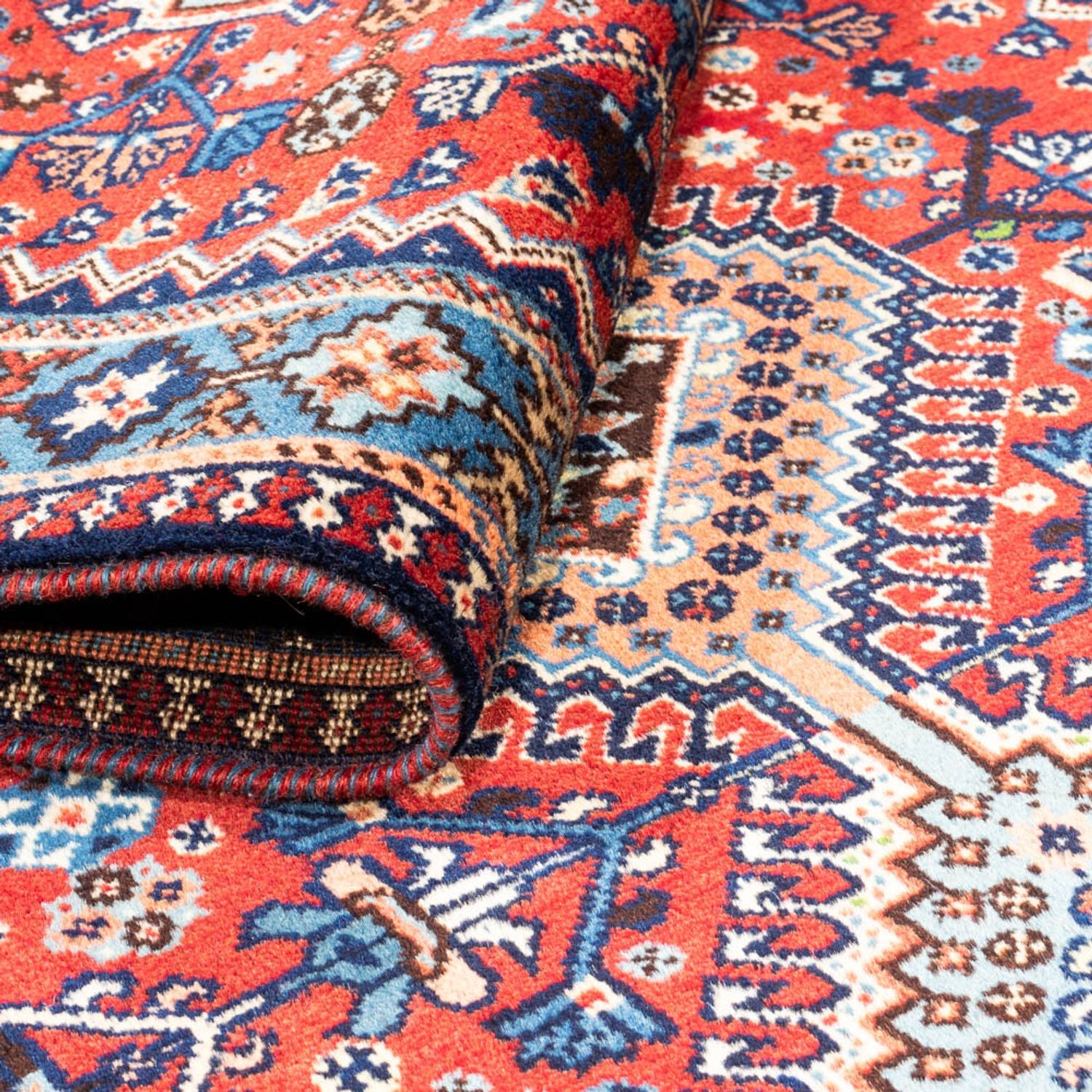 Tapis de couloir Tapis persan - Nomadic - 218 x 76 cm - rouge foncé