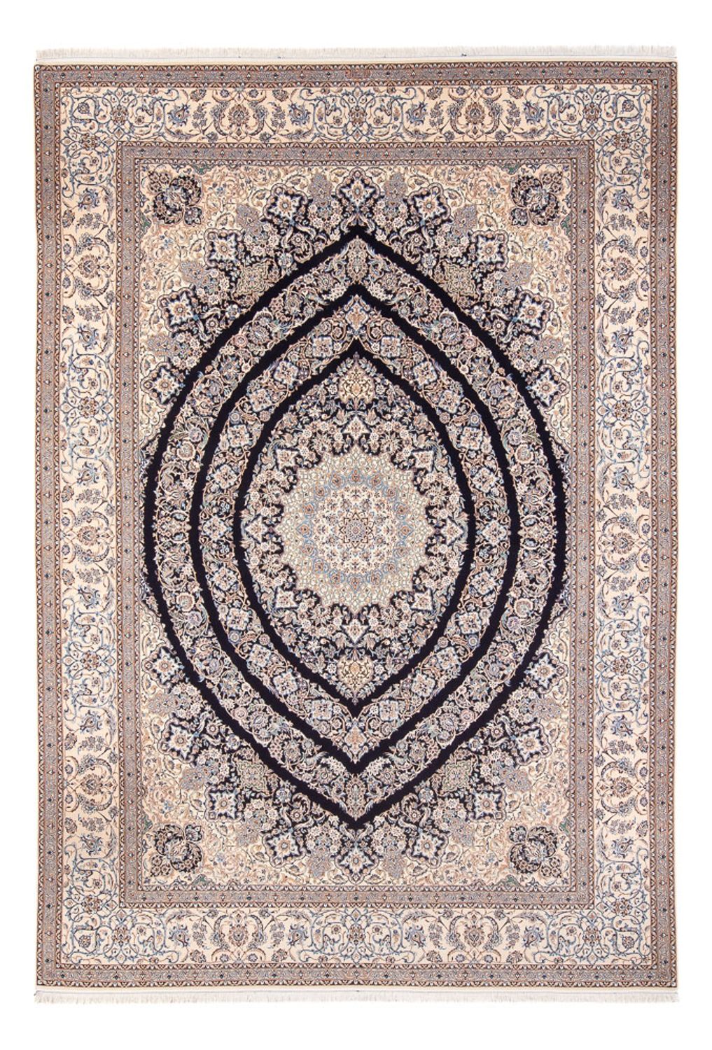 Tapis persan - Nain - 360 x 260 cm - marron clair