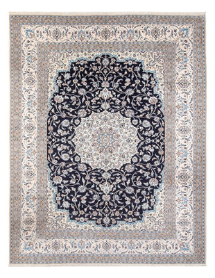 Tapis persan - Nain - 398 x 302 cm - bleu foncé