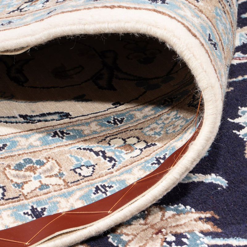Tapis persan - Nain - 398 x 302 cm - bleu foncé