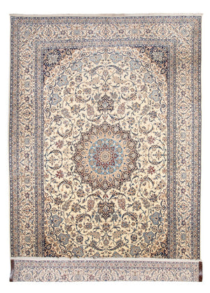 Tapis persan - Nain - 460 x 305 cm - beige clair