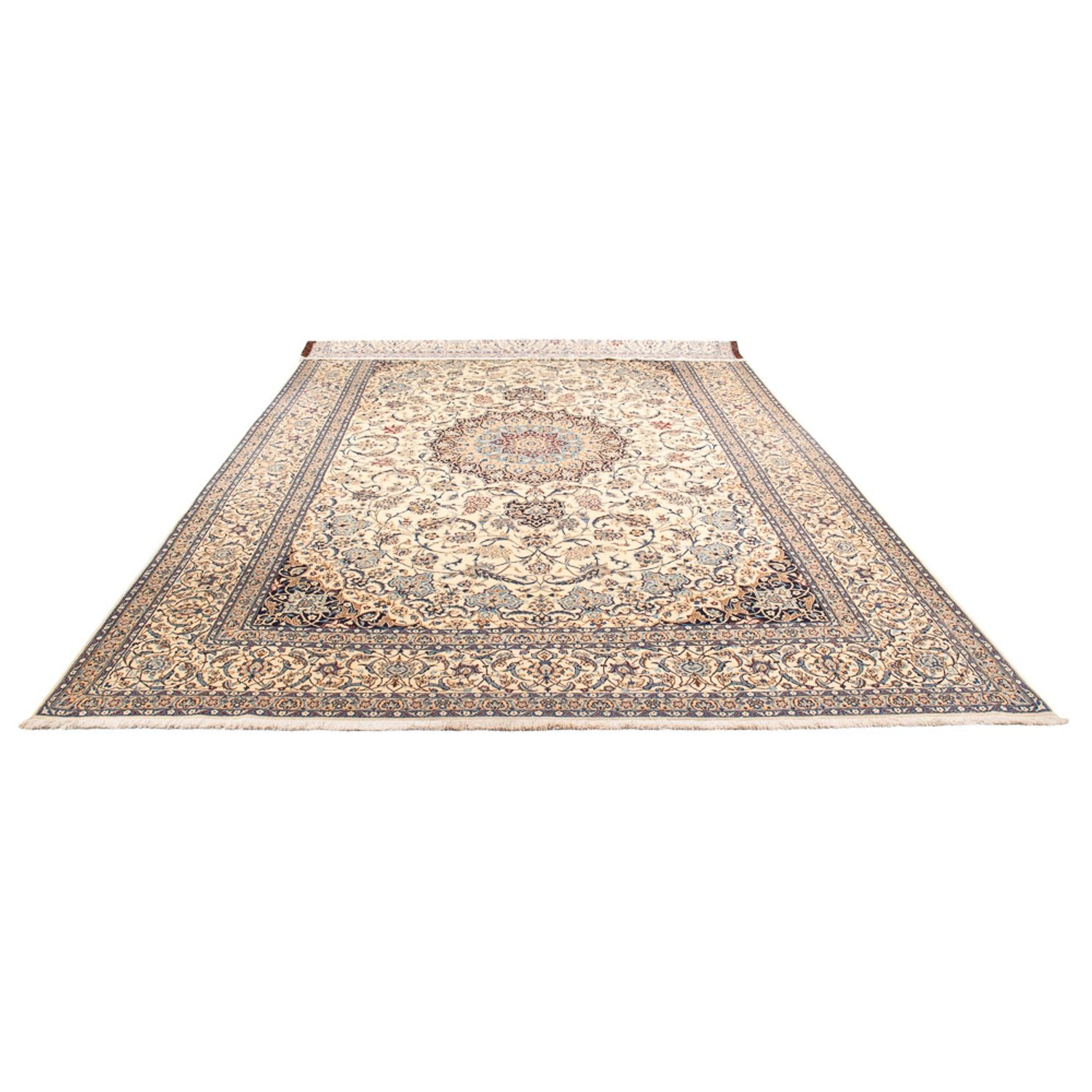 Tapis persan - Nain - 460 x 305 cm - beige clair