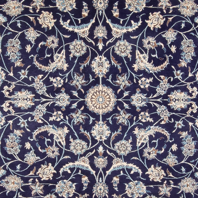 Tapis persan - Nain - 390 x 295 cm - bleu foncé