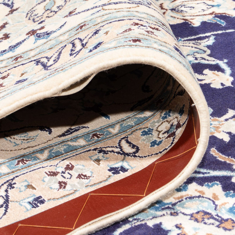 Tapis persan - Nain - 390 x 295 cm - bleu foncé
