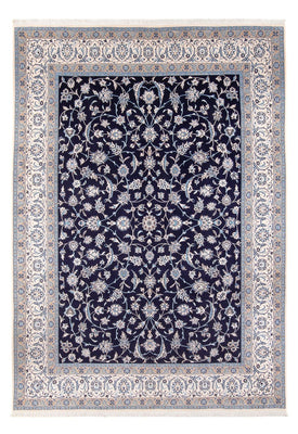 Tapis persan - Nain - 354 x 247 cm - bleu foncé