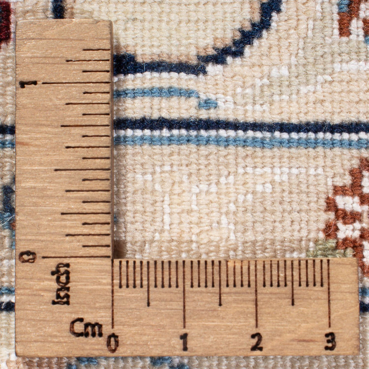 Tapis persan - Nain - Premium - 128 x 82 cm - crème