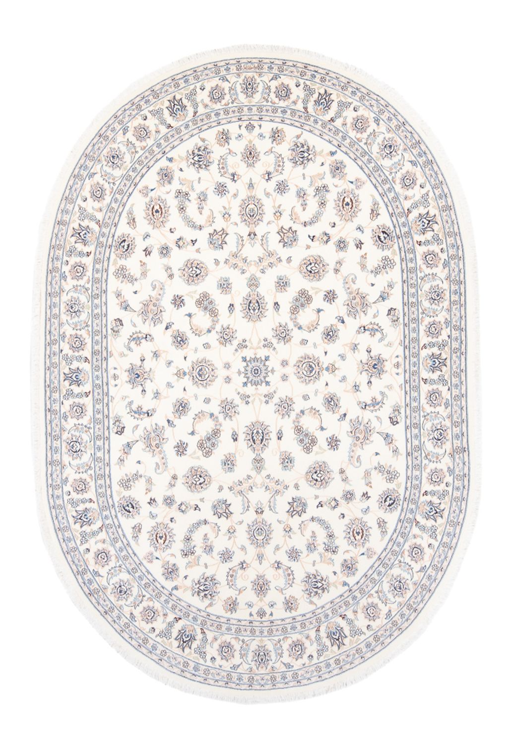 Tapis persan - Nain - Premium - 240 x 165 cm - crème