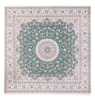 Tapis persan - Nain - Premium - 260 x 255 cm - vert