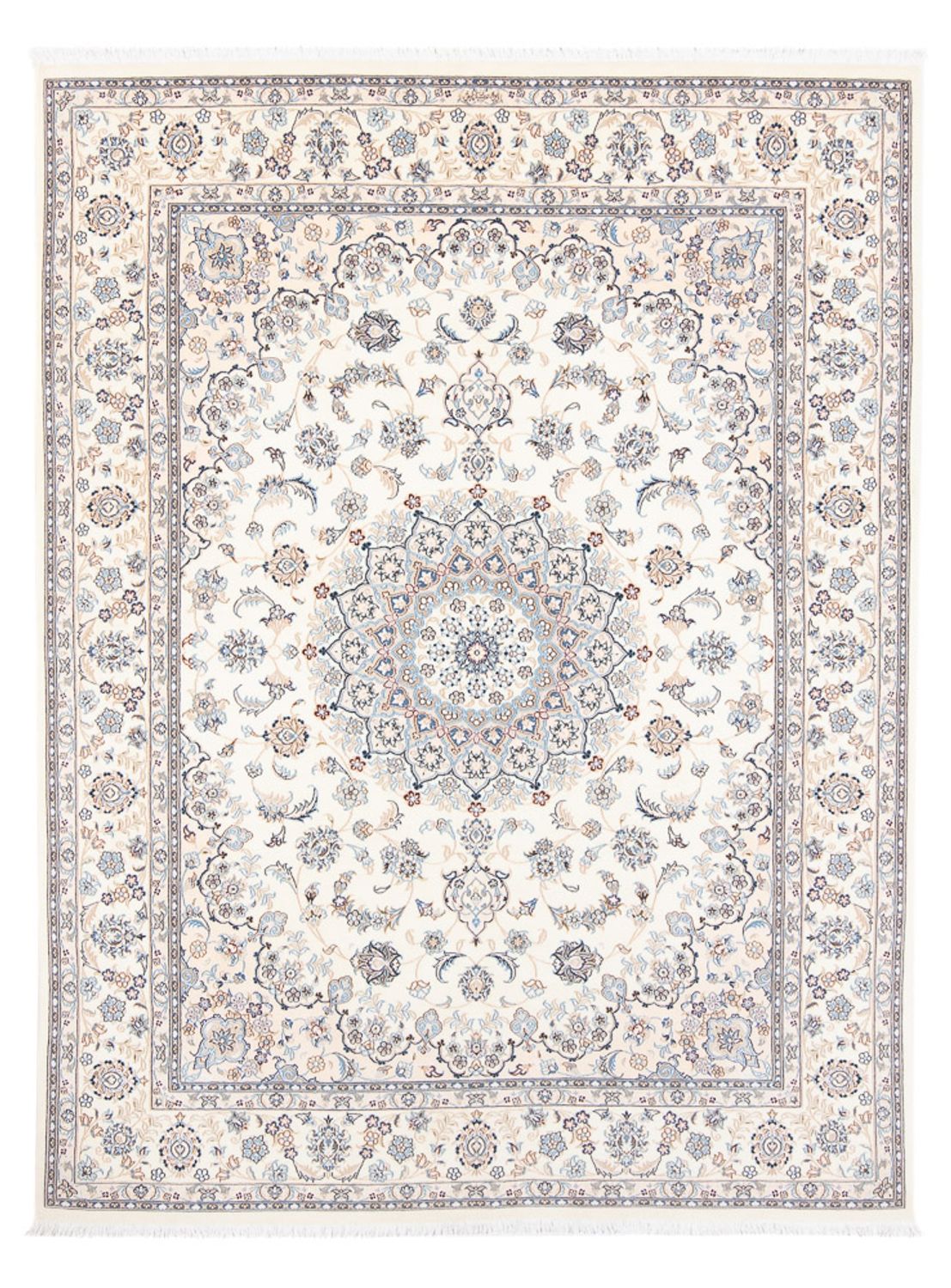 Tapis persan - Nain - Premium - 206 x 150 cm - crème