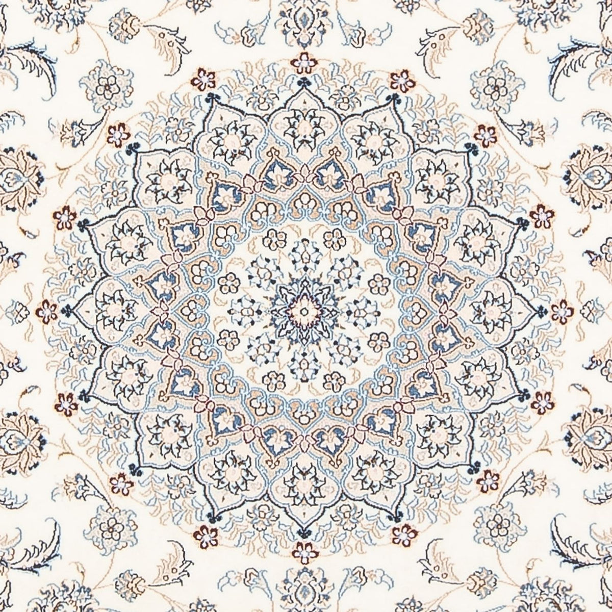 Tapis persan - Nain - Premium - 206 x 150 cm - crème