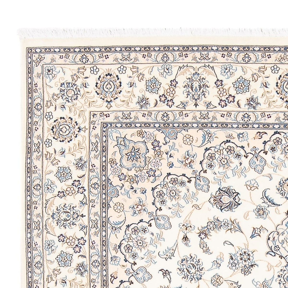 Tapis persan - Nain - Premium - 206 x 150 cm - crème