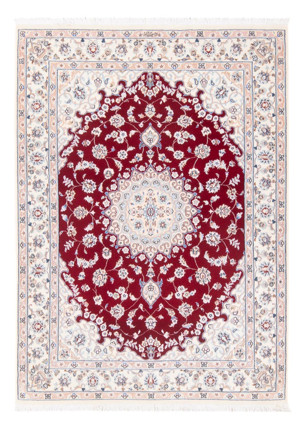 Tapis persan - Nain - Premium - 154 x 108 cm - rouge