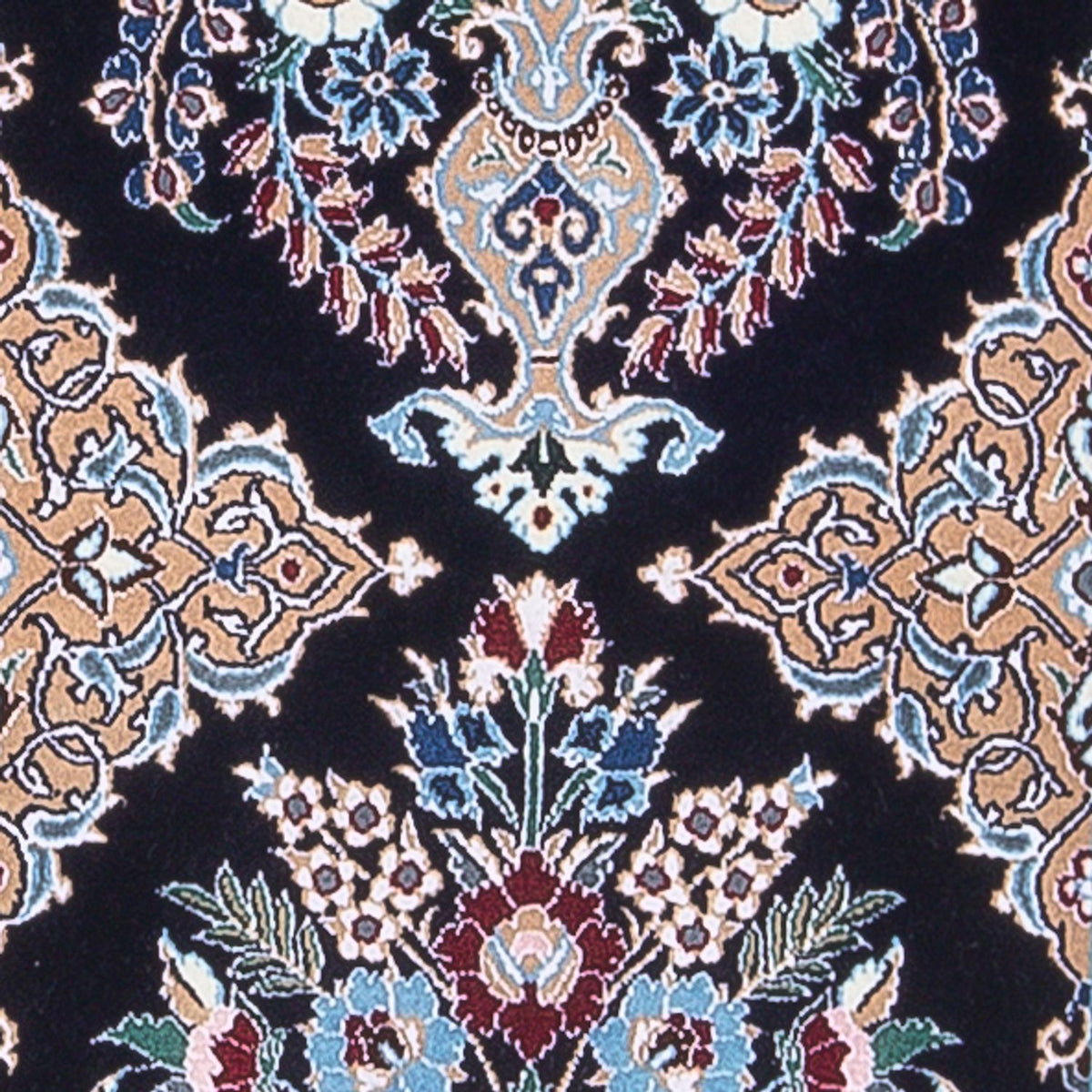 Tapis de couloir Tapis persan - Nain - Premium - 228 x 48 cm - bleu foncé