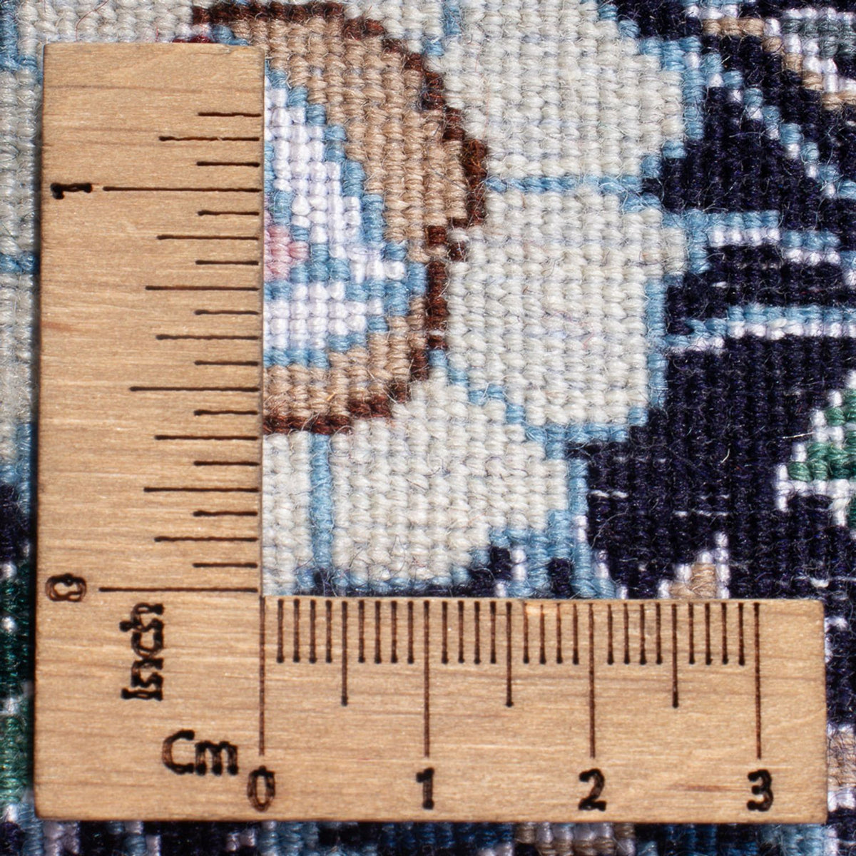 Tapis de couloir Tapis persan - Nain - Premium - 228 x 48 cm - bleu foncé