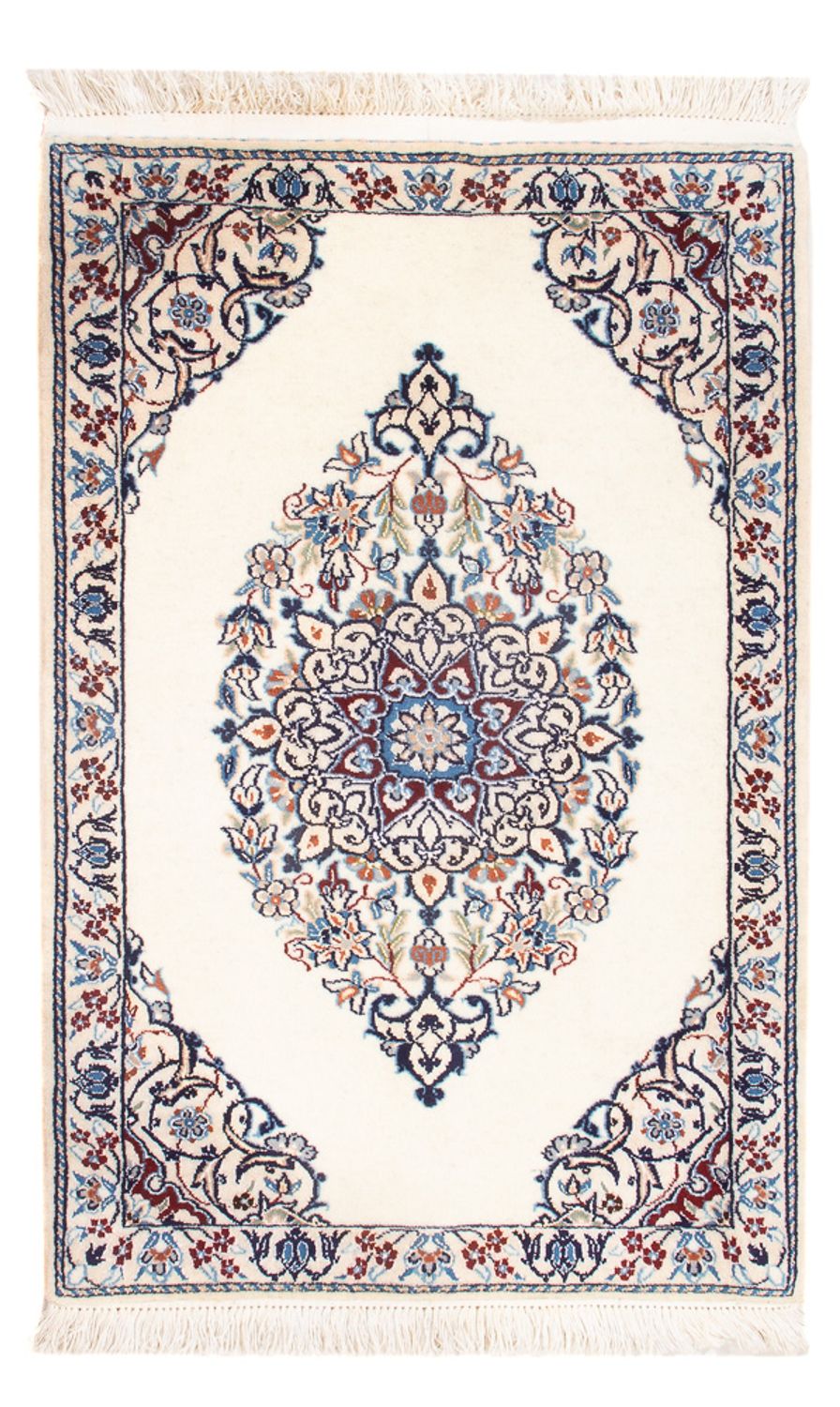 Tapis persan - Nain - Premium - 73 x 50 cm - crème
