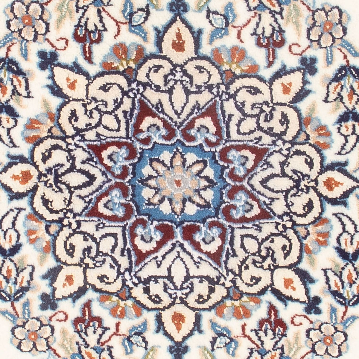 Tapis persan - Nain - Premium - 73 x 50 cm - crème