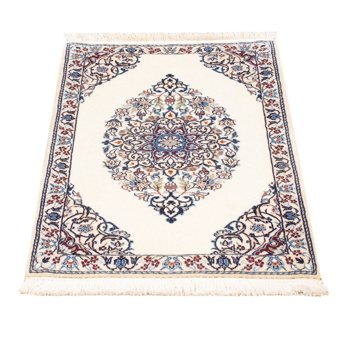 Tapis persan - Nain - Premium - 73 x 50 cm - crème