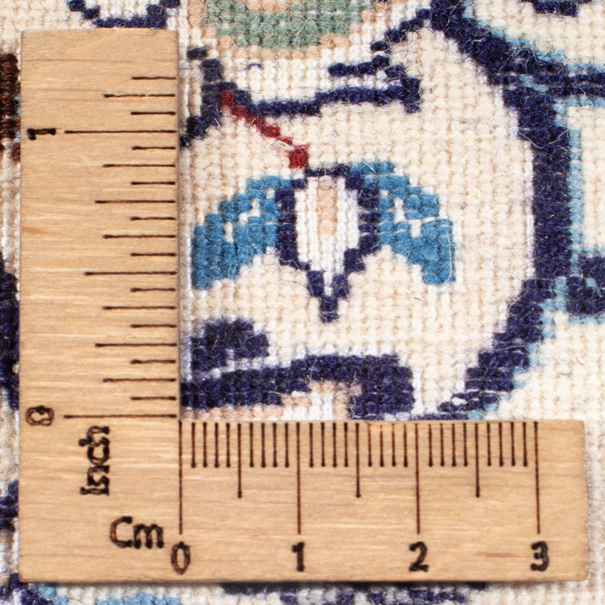 Tapis persan - Nain - Premium - 73 x 50 cm - crème