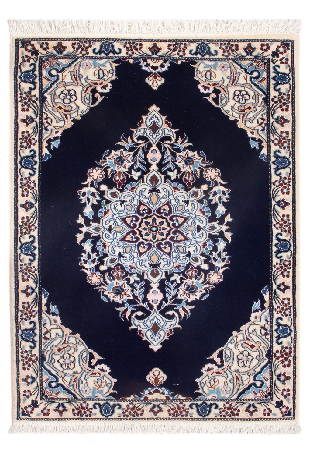 Tapis persan - Nain - Premium - 75 x 50 cm - bleu clair