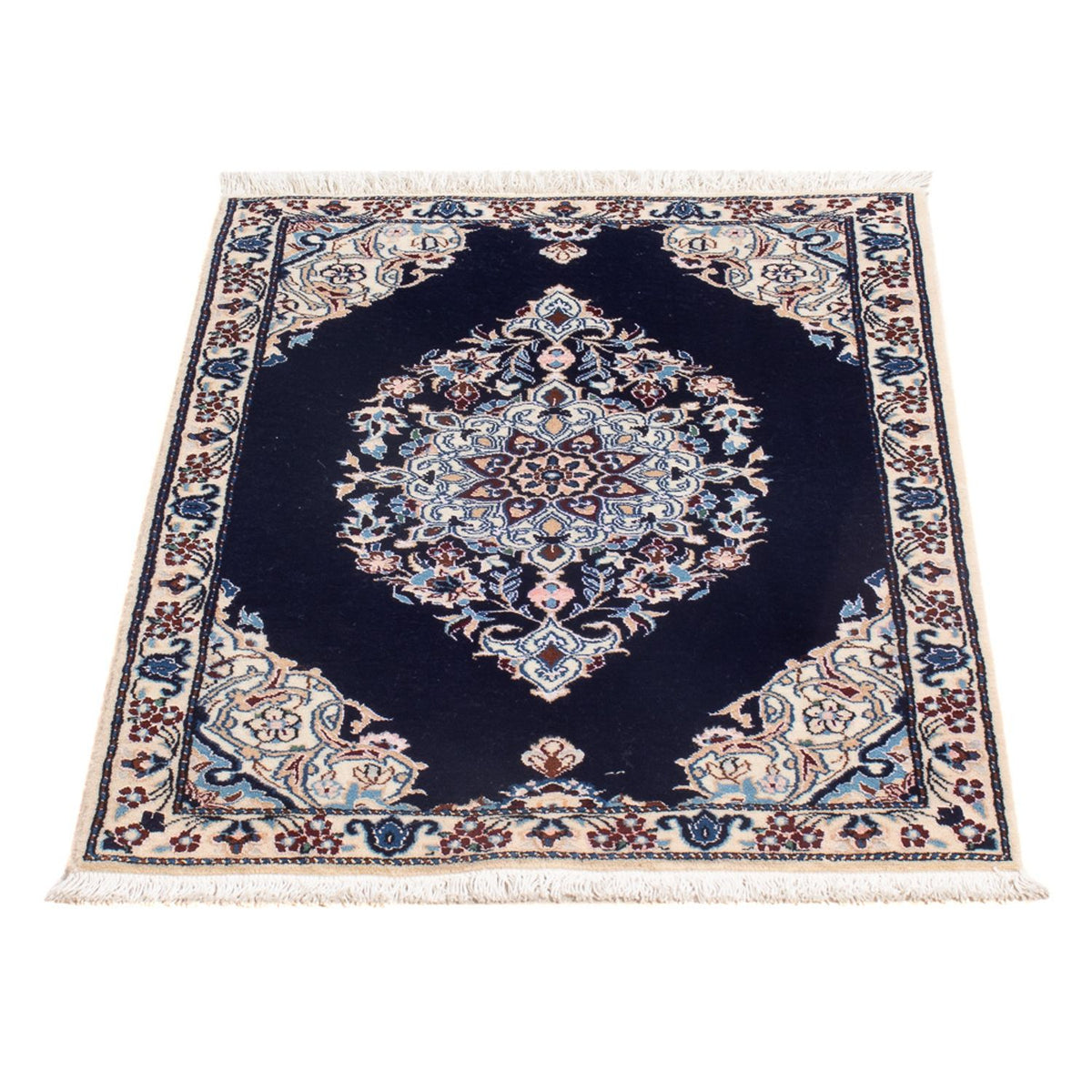 Tapis persan - Nain - Premium - 75 x 50 cm - bleu clair