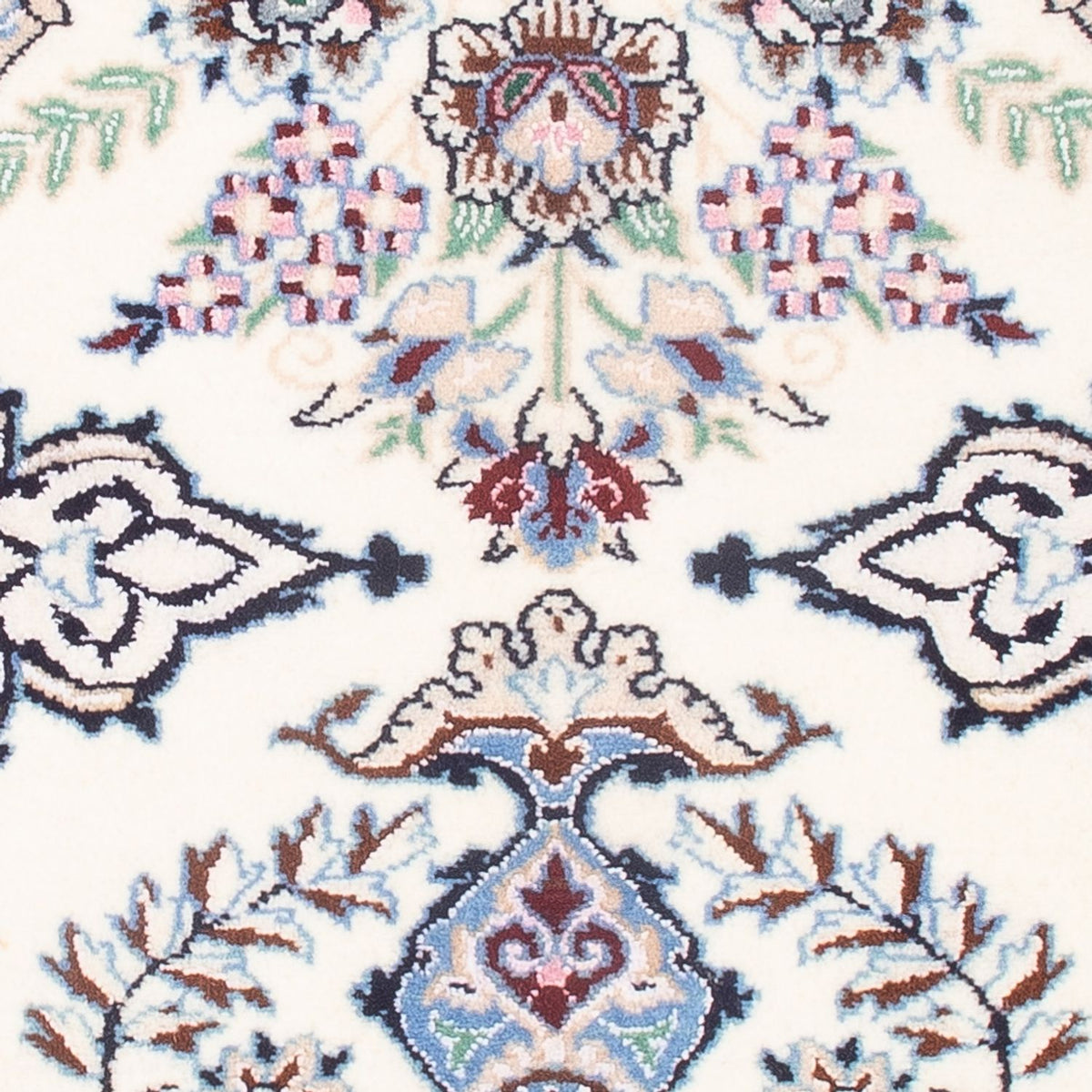 Tapis persan - Nain - Premium - 80 x 50 cm - crème