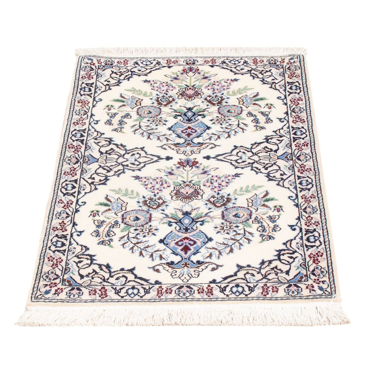 Tapis persan - Nain - Premium - 80 x 50 cm - crème