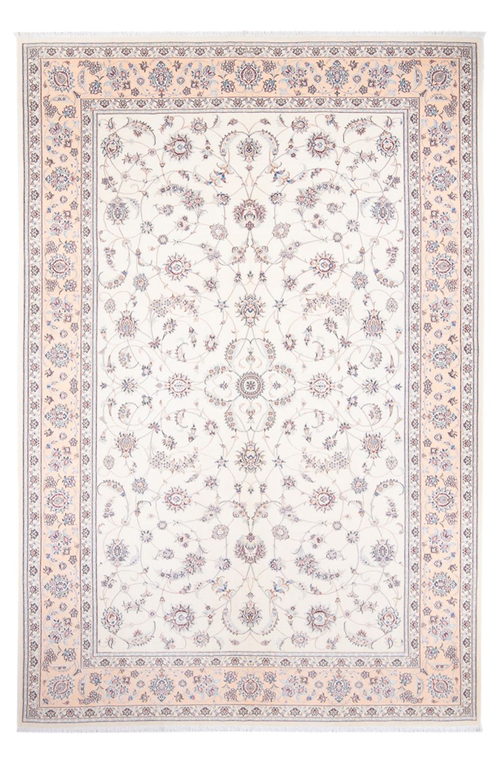Tapis persan - Nain - Premium - 314 x 201 cm - crème