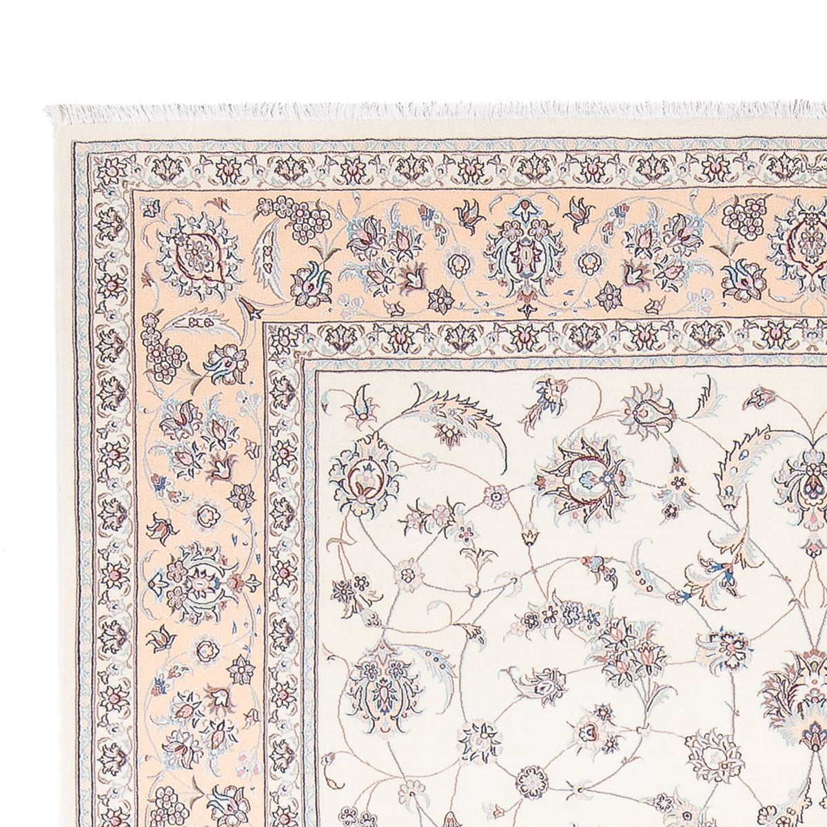 Tapis persan - Nain - Premium - 314 x 201 cm - crème