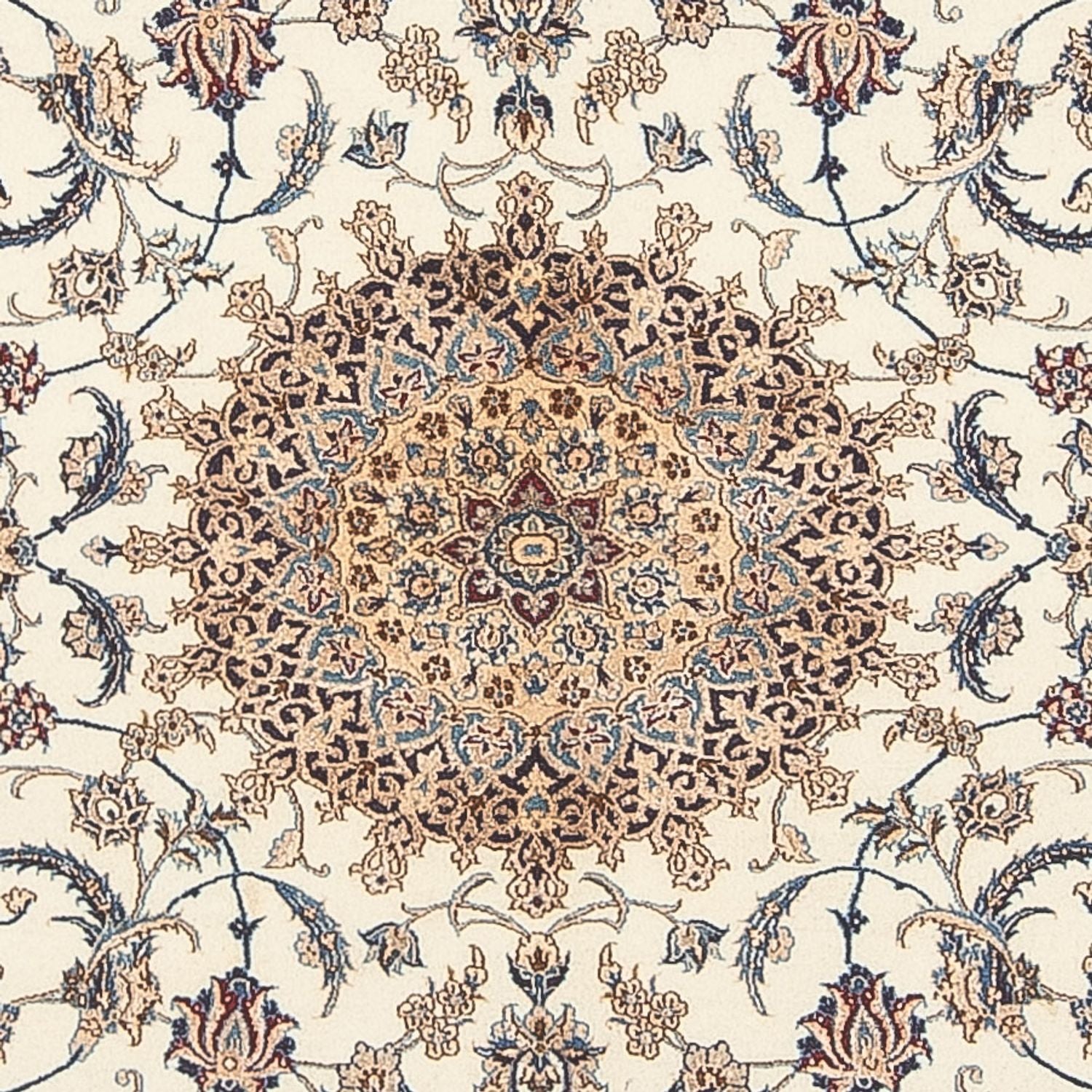 Tapis persan - Nain - Premium - 203 x 127 cm - beige clair
